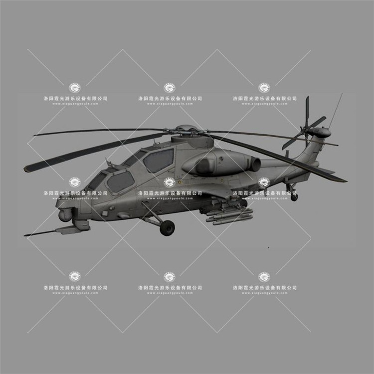 肇庆武装直升机3D模型